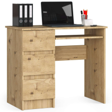 AKORD Furniture Factory A-6 Clp Íróasztal Artisan Tölgy Bal Oldali íróasztal