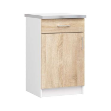AKORD Furniture Factory Alsó Konyhaszekrény P82_50 - fehér-sonoma bútor
