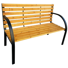 AKORD Furniture Factory DALIA Kerti pad - fekete/natúr fa kerti bútor