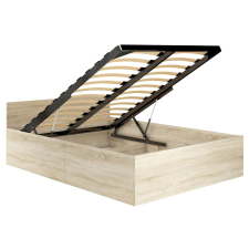 AKORD Furniture Factory Emlhető ágy + ágyrács 120x200cm - sonoma tölgy ágy és ágykellék