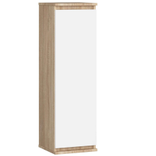 AKORD Furniture Factory Fali Szekrény - Vitrin W30 Clp Sonoma / Fehér bútor