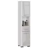 AKORD Furniture Factory Fin Fürdőszoba Szekrény Mosógép Felé 30 2a 1f 1v 140cm Metál Fényes
