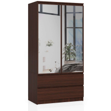 AKORD Furniture Factory Gardróbszerkény tükörrel P180_90 - wenge bútor