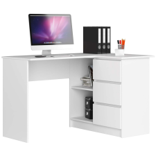 AKORD Furniture Factory Jobbkezes sarok íróasztal P124_77 - fehér íróasztal