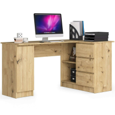 AKORD Furniture Factory Jobbkezes sarokasztal P77_155 - tölgy íróasztal