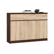 AKORD Furniture Factory Komód 3 fiókos P99_138 - wenge-sonoma bútor