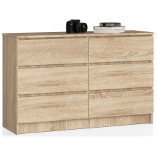 AKORD Furniture Factory Komód K140 6f Clp Sonoma Tölgy bútor