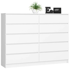 AKORD Furniture Factory Komód K160 10f Clp Fehér bútor