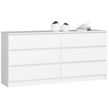 AKORD Furniture Factory Komód K160 6f Clp Fehér bútor