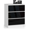 AKORD Furniture Factory Komód K60 3fi Clp Fekete Fényes