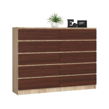 AKORD Furniture Factory Komód P121_160 - sonoma-wenge bútor