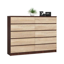 AKORD Furniture Factory Komód P121_160 - wenge-sonoma bútor