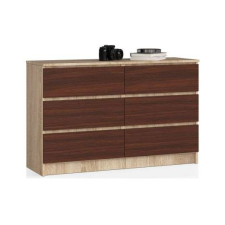 AKORD Furniture Factory Komód P77_120 - sonoma-wenge bútor