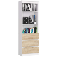 AKORD Furniture Factory Polc R60 3f 2p Clp Fehér / Sonoma bútor
