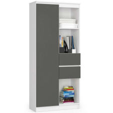 AKORD Furniture Factory R15 R80 1a 2fi Clp Fehér / Szürke Polc bútor