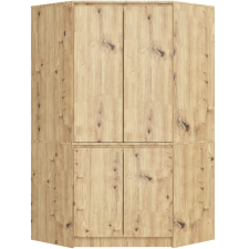 AKORD Furniture Factory Sarokszekrény s100 4d clp tölgyfa artisan bútor