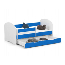 AKORD Furniture Factory SMILE Gyermekágy ágyneműtartóval + matrac P140_70 - kék ágy és ágykellék