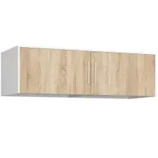 AKORD Furniture Factory Szekrény Rátét S150 Fehér / Sonoma Tölgy bútor