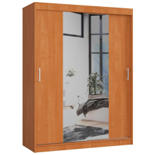 AKORD Furniture Factory Tolóajtós gardróbszekrény tükörrel P200_150 - égerfa bútor