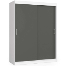 AKORD Furniture Factory Tolóajtós Szekrény 150cm Clp Fehér / Szürke Mono bútor