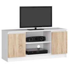 AKORD Furniture Factory TV állvány P55_120 - fehér-sonoma bútor