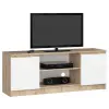 AKORD Furniture Factory Tv Szekrény 140 cm 2a 1p Sonoma / Fehér