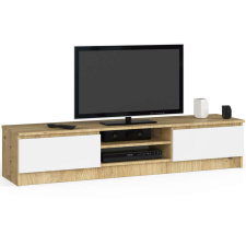 AKORD Furniture Factory Tv Szekrény K160 Clp Artisan Tölgy / Fehér bútor