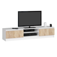 AKORD Furniture Factory Tv Szekrény K160 Clp Fehér / Sonoma bútor