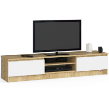 AKORD Furniture Factory TV-szekrény P160_33 - tölgy/fehér bútor