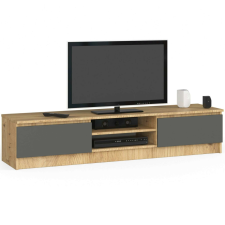 AKORD Furniture Factory TV-szekrény P160_33 - tölgy/szürke bútor