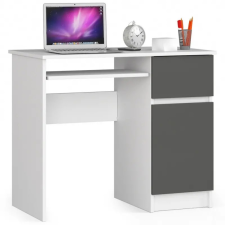 Akord Furniture Íróasztal - Akord Furniture - 90 cm - fehér / szürke íróasztal
