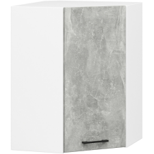 Akord Oliwia Sarok Felső Konyhaszekrény 60/60 Fehér/Beton bútor