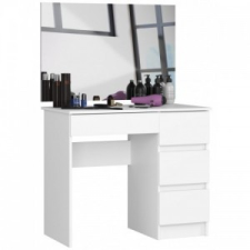 Akord Öltözködő, fésülködő asztal tükörrel fehér 90x50cm bútor