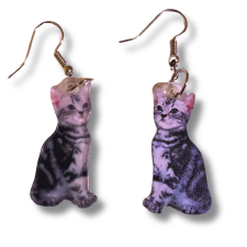  Akril cicás fülbevaló fülbevaló