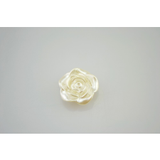  Akril gyöngy Rózsa 19 mm - 10 db/cs, gyöngy fehér gyöngy