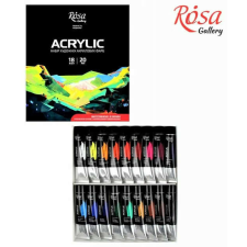 Akrilfesték készlet - Rósa Gallery - 18 x 20 ml tubusos művészfesték - kartondobozban akrilfesték