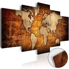 Akrilüveg kép - Acrylic prints – Bronze map I Világtérkép 200x100 térkép