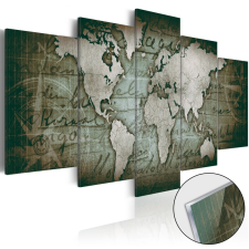  Akrilüveg kép - Acrylic prints – Bronze map III Világtérkép 200x100 térkép