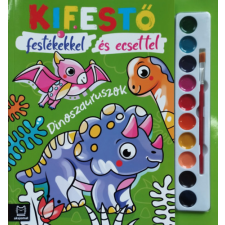 Aksjomat Kifestő festékekkel és ecsettel - Dinoszauruszok kreatív és készségfejlesztő
