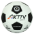 Aktivsport Futball labda Aktivsport ALLROUND fehér-fekete méret: 4