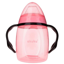  AKUKU Döntött bögre szilikon szájrésszel - rózsaszín, 280 ml (5907644004294) kulacs, kulacstartó