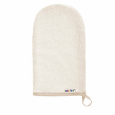  Akuku fürdetőkesztyű 21x12cm ecru babatörülköző, kifogó