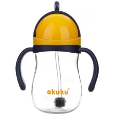  AKUKU Mágikus kulacs szívószállal és súllyal, sárga, 280 ml (5907644001651) kulacs, kulacstartó
