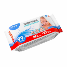 AKUKU nedves törlőkendő - 99% víz 70 db törlőkendő