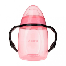 AKUKU Szilikonos csőrös pohár döntött Akuku 280ml rózsaszín itatópohár
