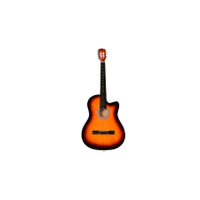  Akusztikus gitár szett kezdőknek, ajándék hangolóval (barna) gitár kiegészítő