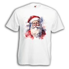  Akvarell Télapó - Karácsonyi Férfi Póló férfi póló