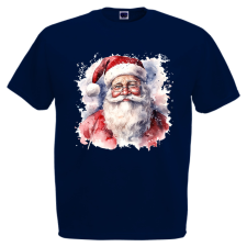  Akvarell Télapó - Karácsonyi Férfi Póló férfi póló
