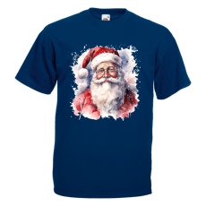  Akvarell Télapó - Karácsonyi Férfi Póló