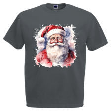  Akvarell Télapó - Karácsonyi Férfi Póló férfi póló